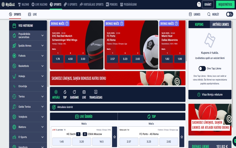 optibet totalizatora sporta likmes
